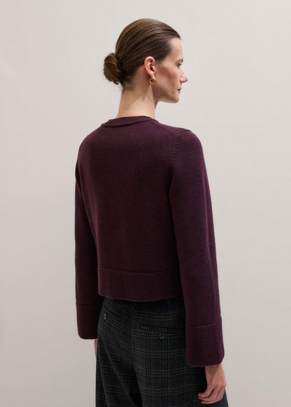 ME+EM Clothing Red Button-Through Straight Cardigan