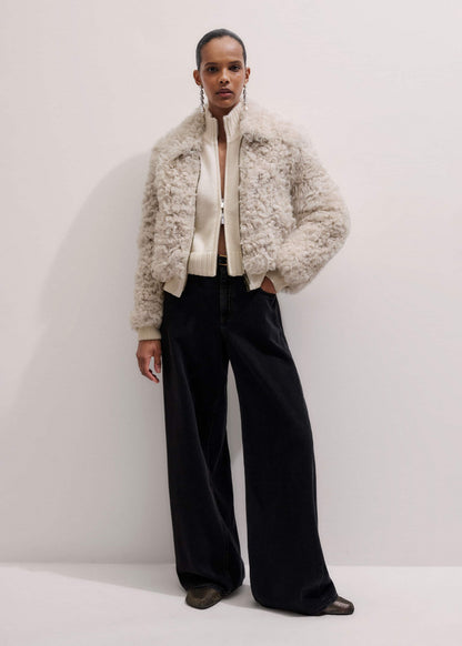 ME+EM Clothing Cream Two-Way Zip Jacket