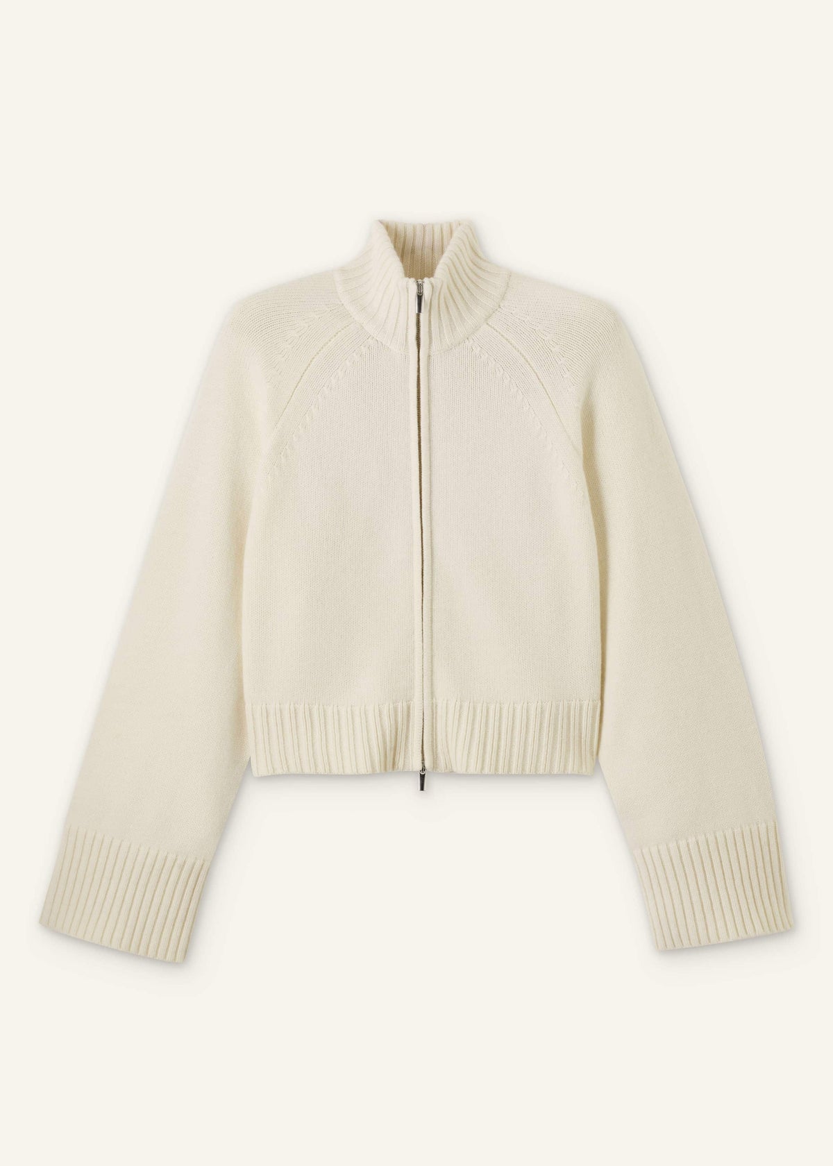 ME+EM Clothing Cream Two-Way Zip Jacket
