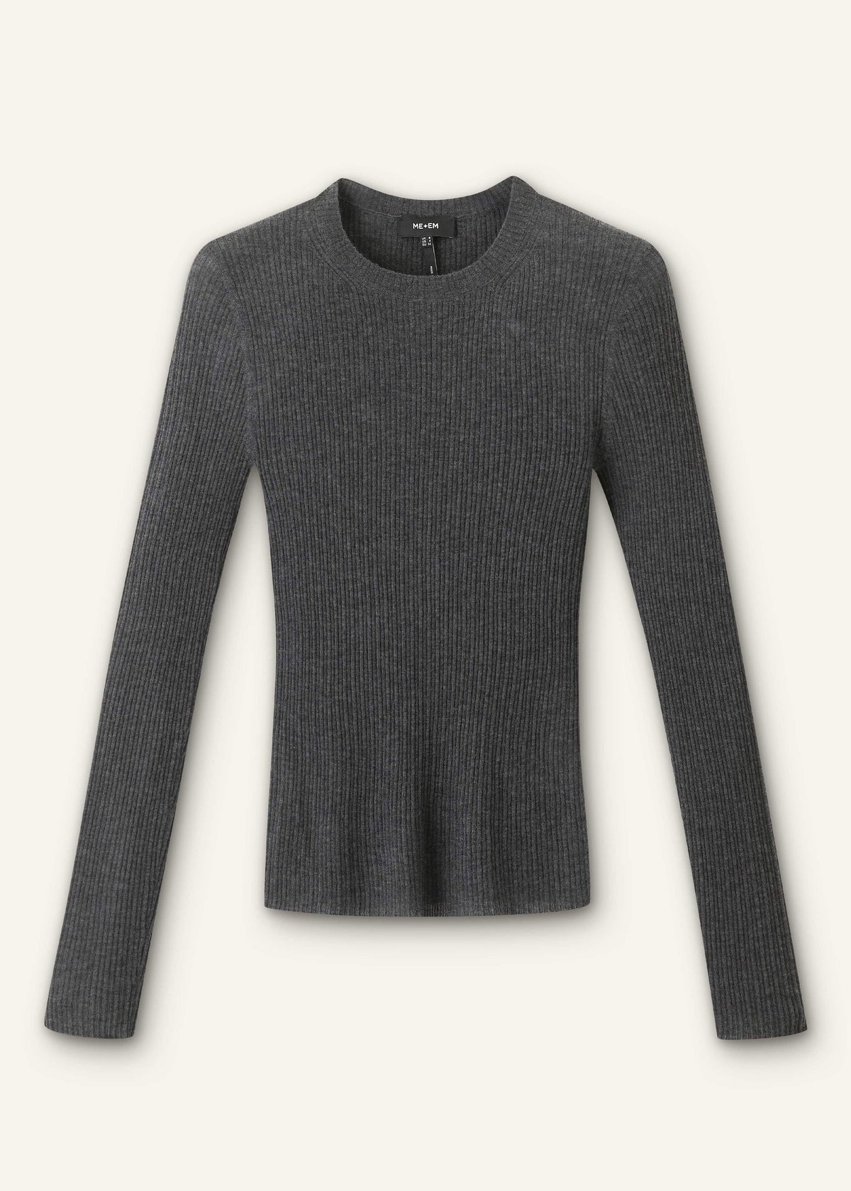 ME+EM Clothing Gray Barely There Sweater