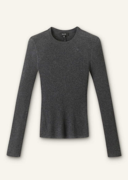 ME+EM Clothing Gray Barely There Sweater