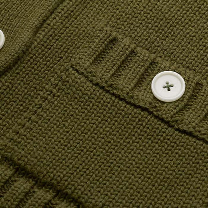 ME+EM Clothing Olive Green Straight Crop Cardigan