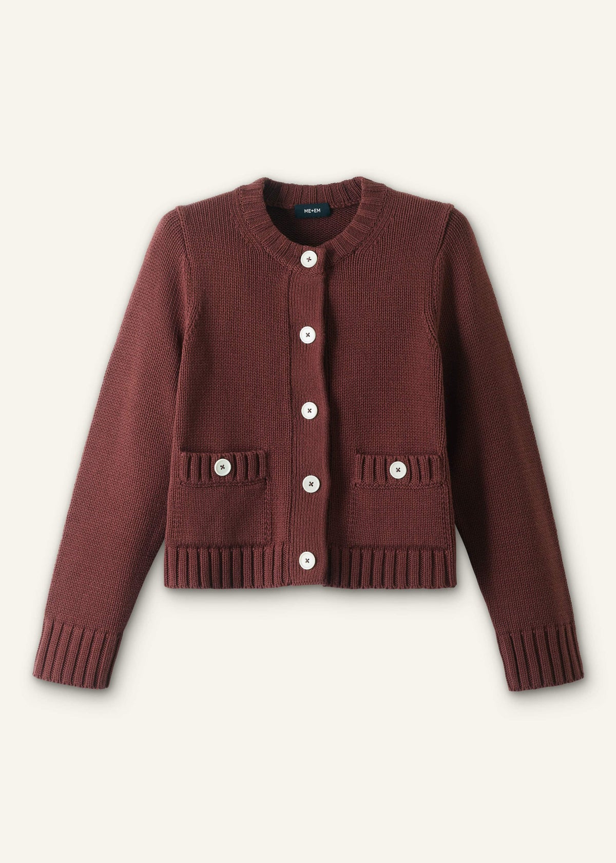 ME+EM Clothing Cinnamon Straight Crop Cardigan