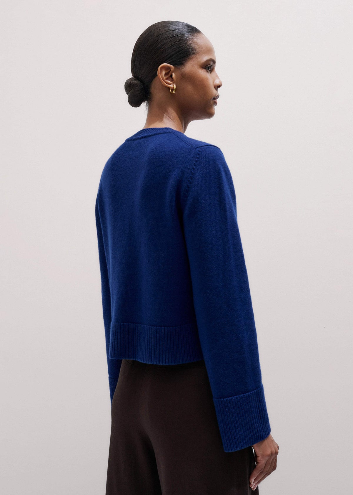 ME+EM Clothing Blue Button-Through Straight Cardigan