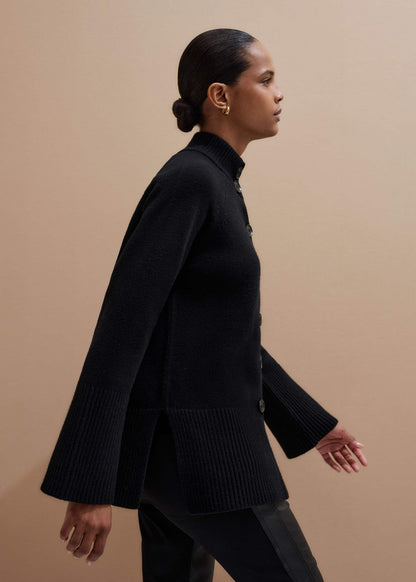 ME+EM Clothing Black Button-Through Longline Cardigan
