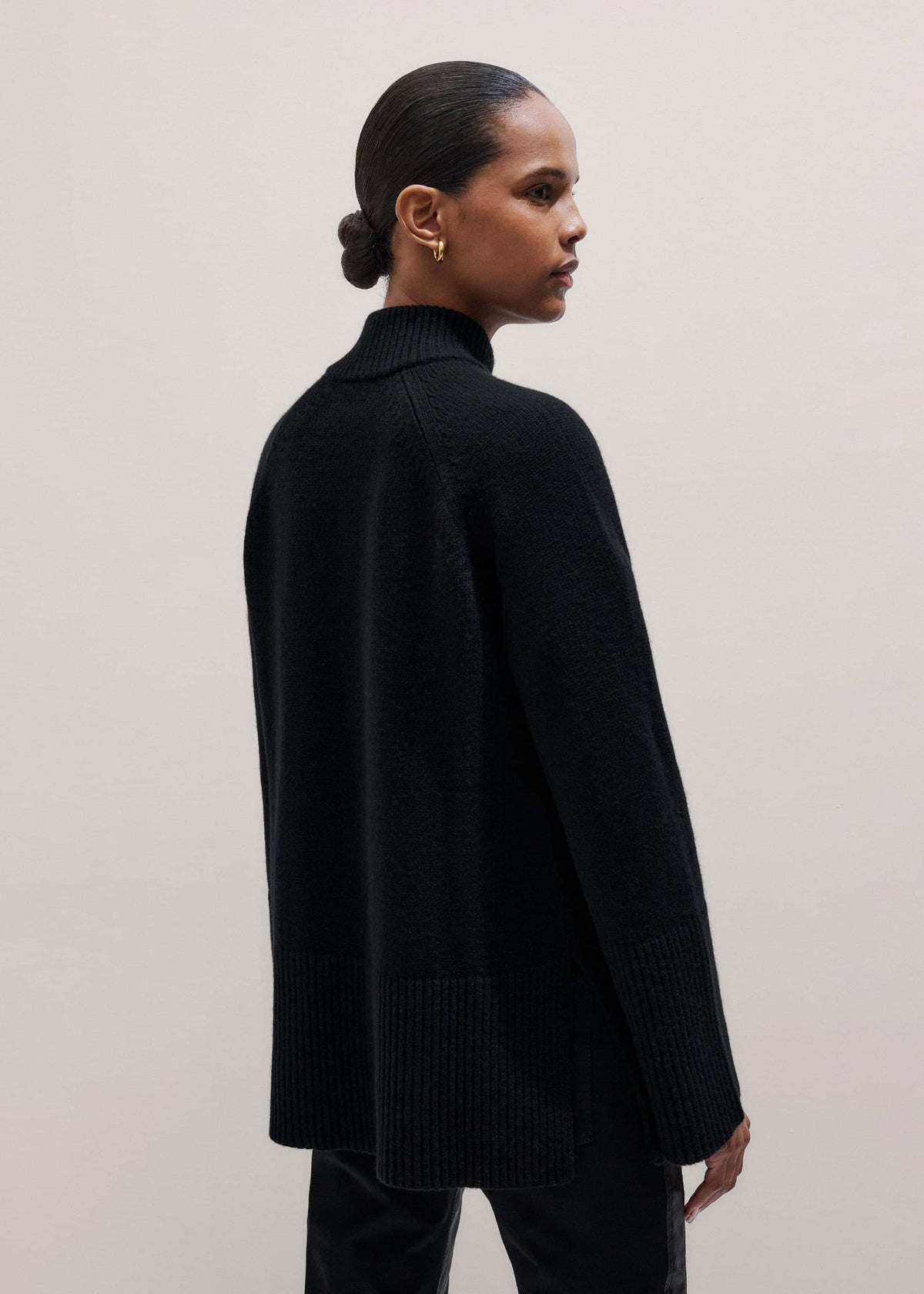 ME+EM Clothing Black Button-Through Longline Cardigan