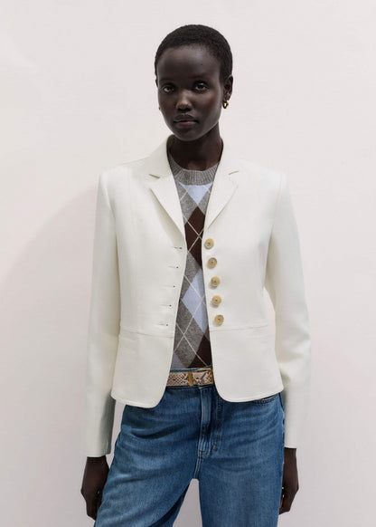 ME+EM Clothing Ivory Fitted Utility Jacket