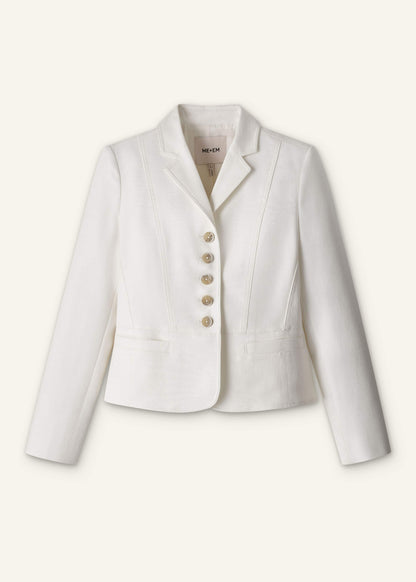 ME+EM Clothing Ivory Fitted Utility Jacket