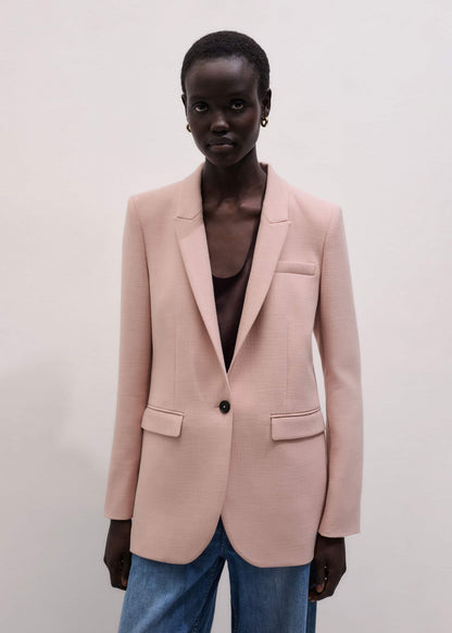 ME+EM Clothing Pink Sharp Shoulder Blazer