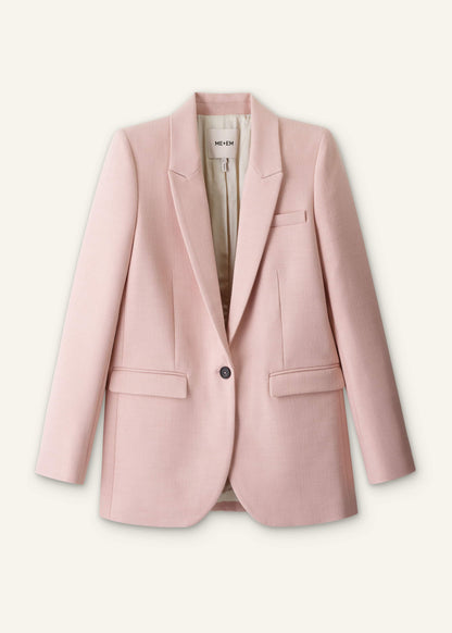 ME+EM Clothing Pink Sharp Shoulder Blazer