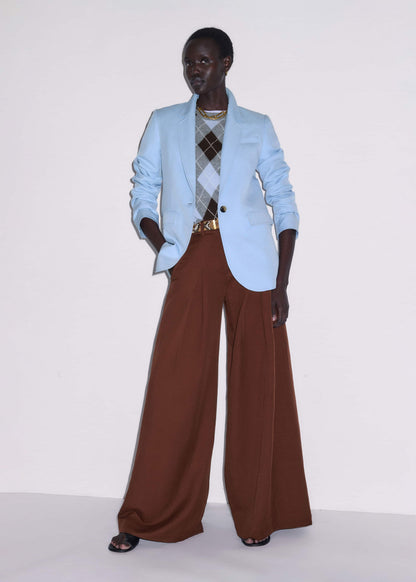 ME+EM Clothing Sky Blue Sharp Shoulder Blazer