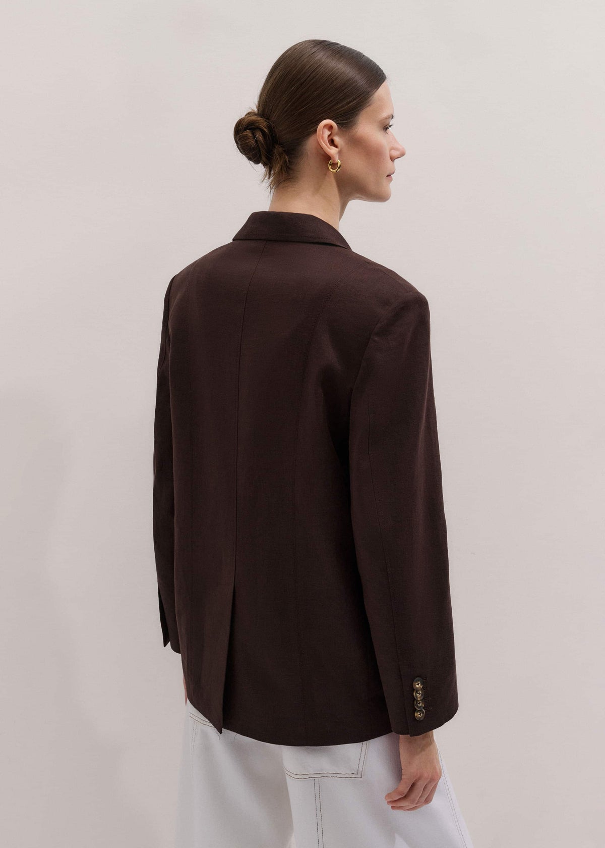 ME+EM Clothing Brown Summer Oversized Blazer