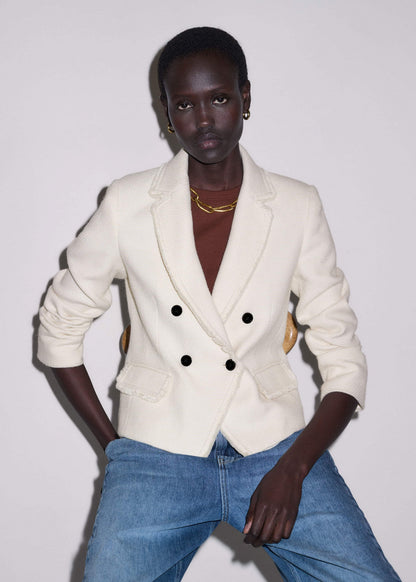 ME+EM Clothing Ivory AM-PM Fitted Blazer