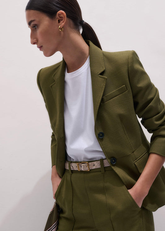 ME+EM Clothing Olive Green Soft Sculpt Jacket