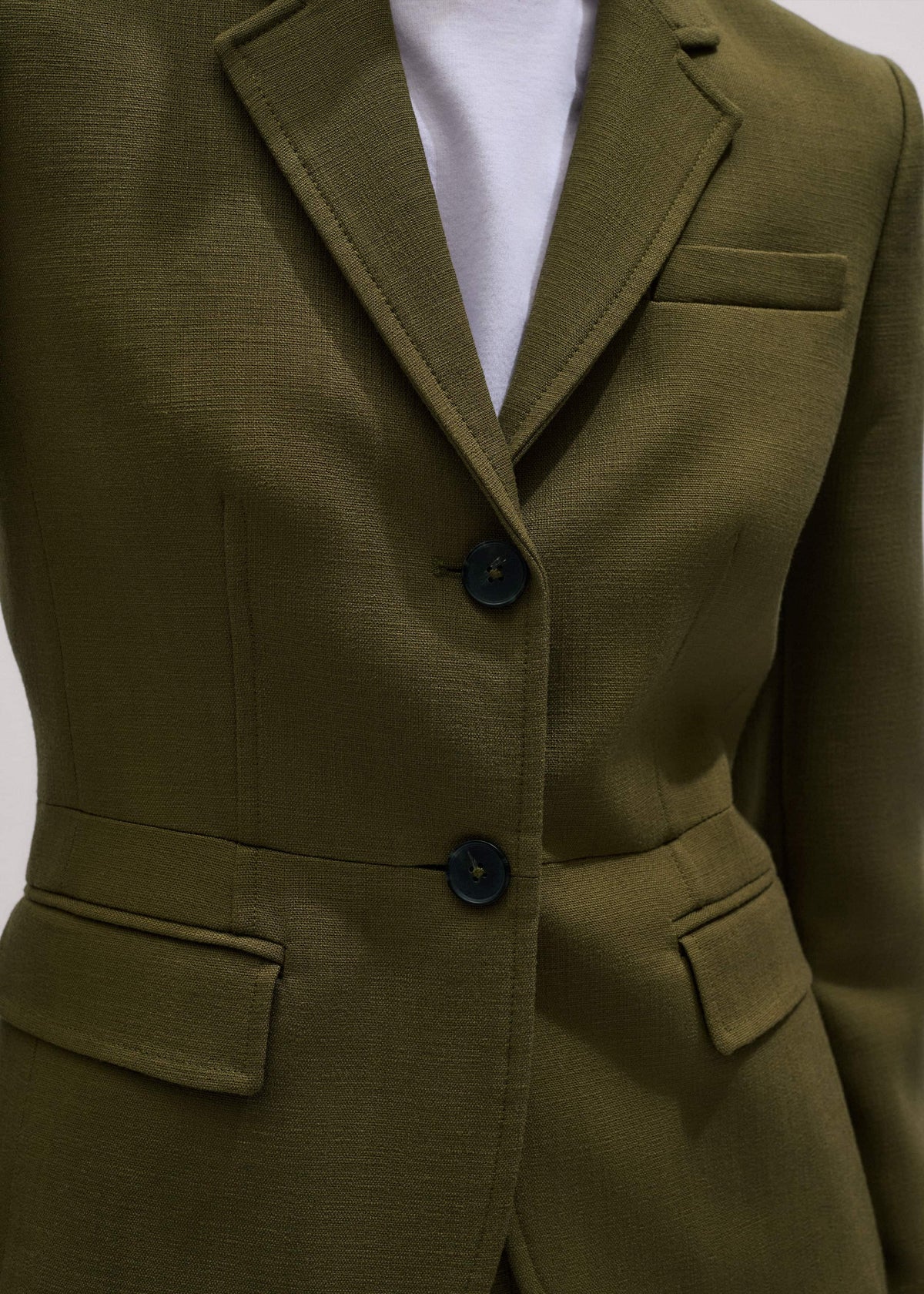 ME+EM Clothing Olive Green Soft Sculpt Jacket