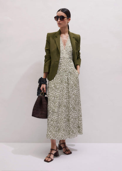 ME+EM Clothing Olive Green Soft Sculpt Jacket