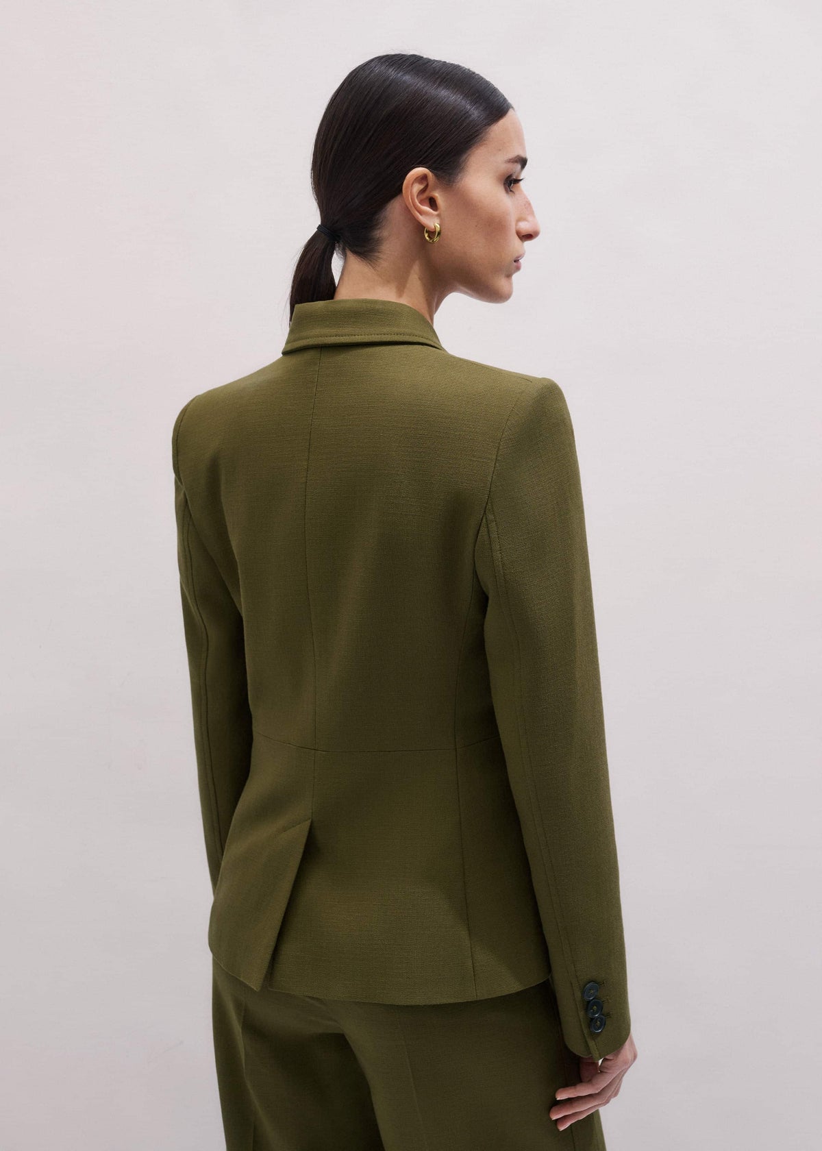 ME+EM Clothing Olive Green Soft Sculpt Jacket