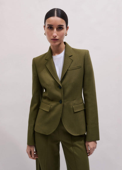 ME+EM Clothing Olive Green Soft Sculpt Jacket