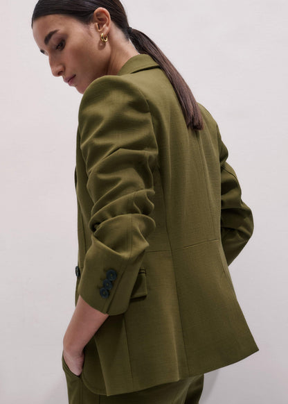 ME+EM Clothing Olive Green Soft Sculpt Jacket
