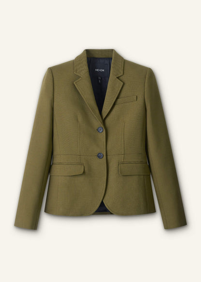 ME+EM Clothing Olive Green Soft Sculpt Jacket