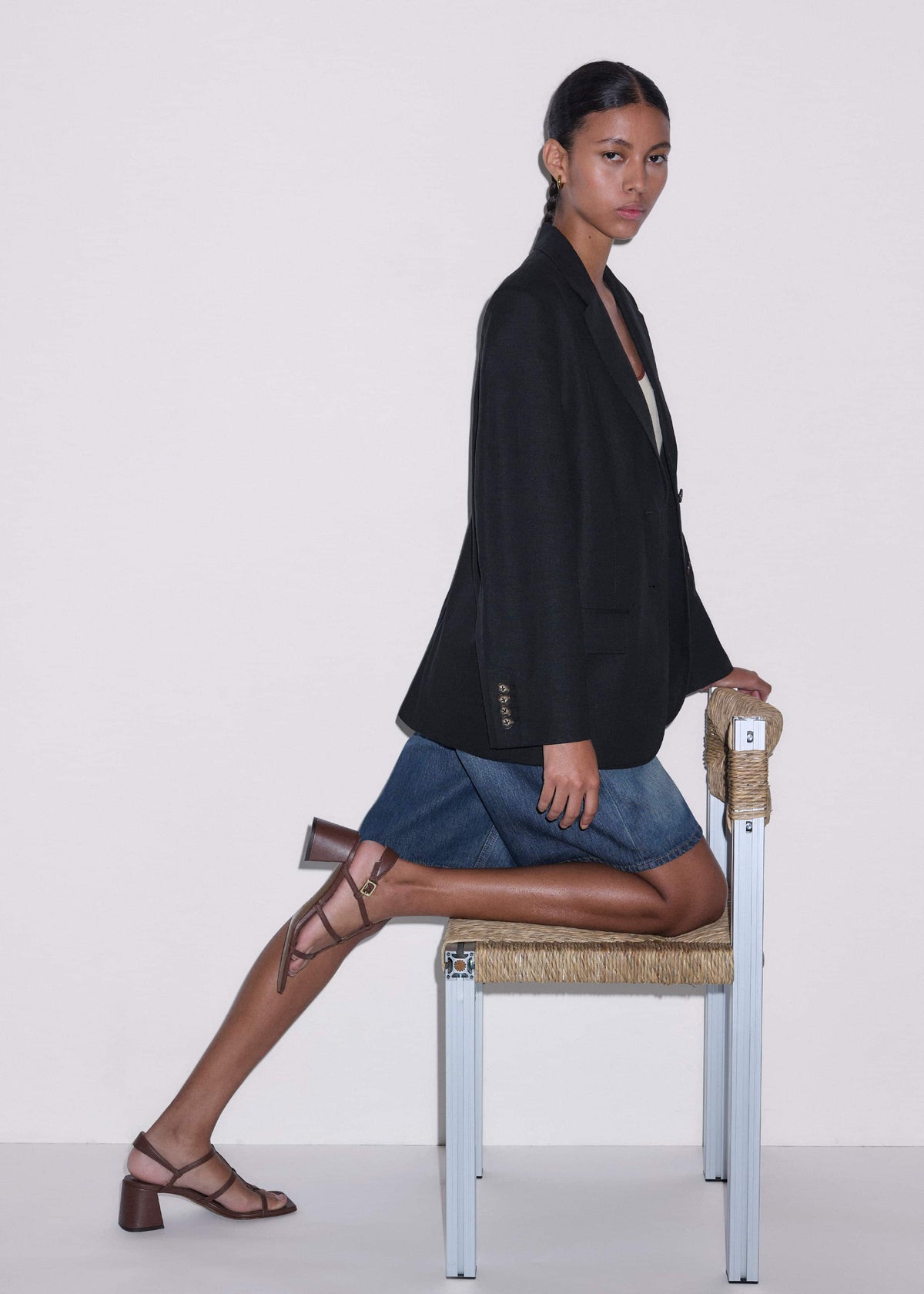 ME+EM Clothing Black Summer Oversized Blazer