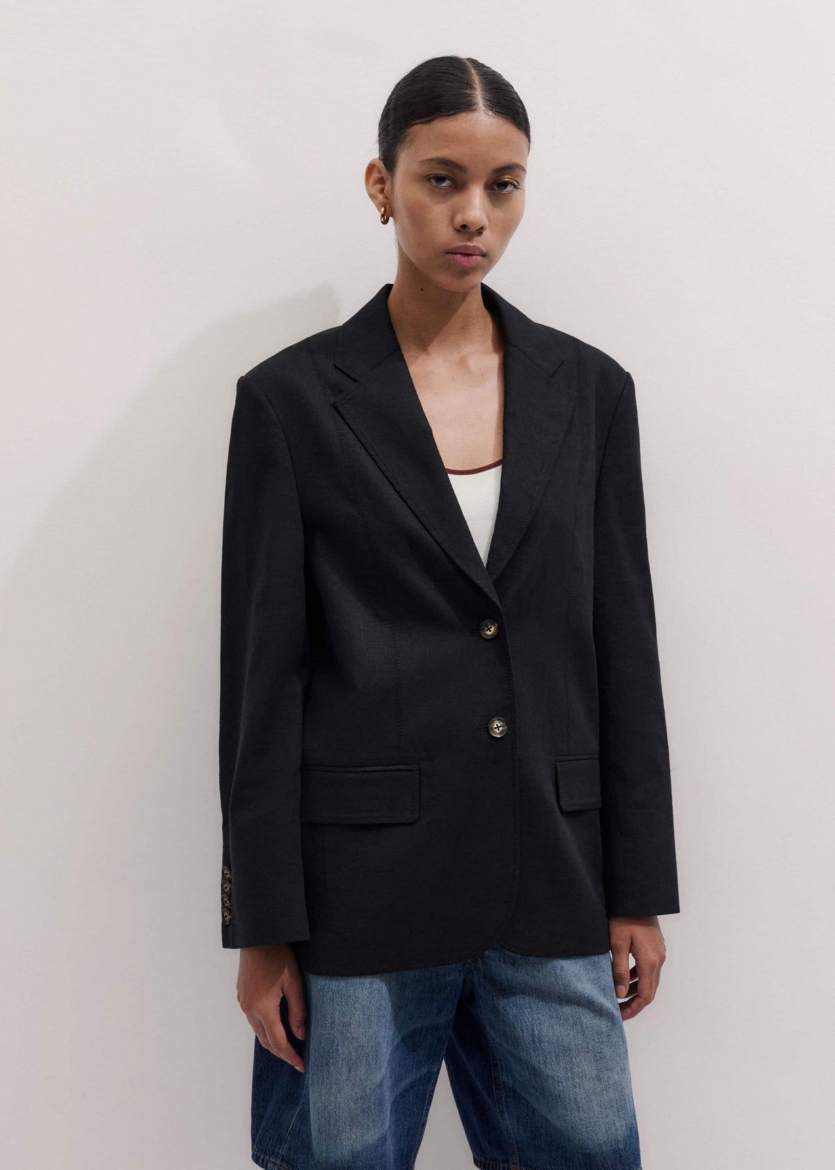 ME+EM Clothing Black Summer Oversized Blazer