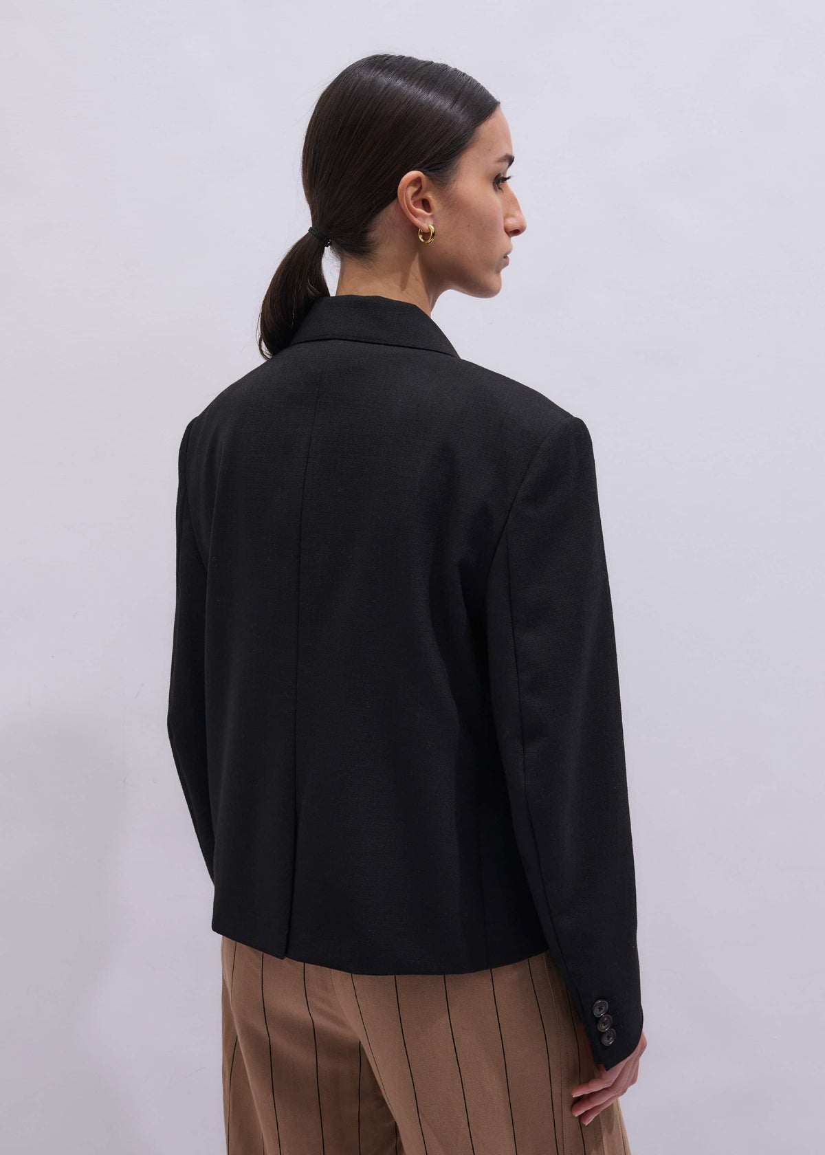 ME+EM Clothing Black Icon Intelligently Oversized Short Blazer