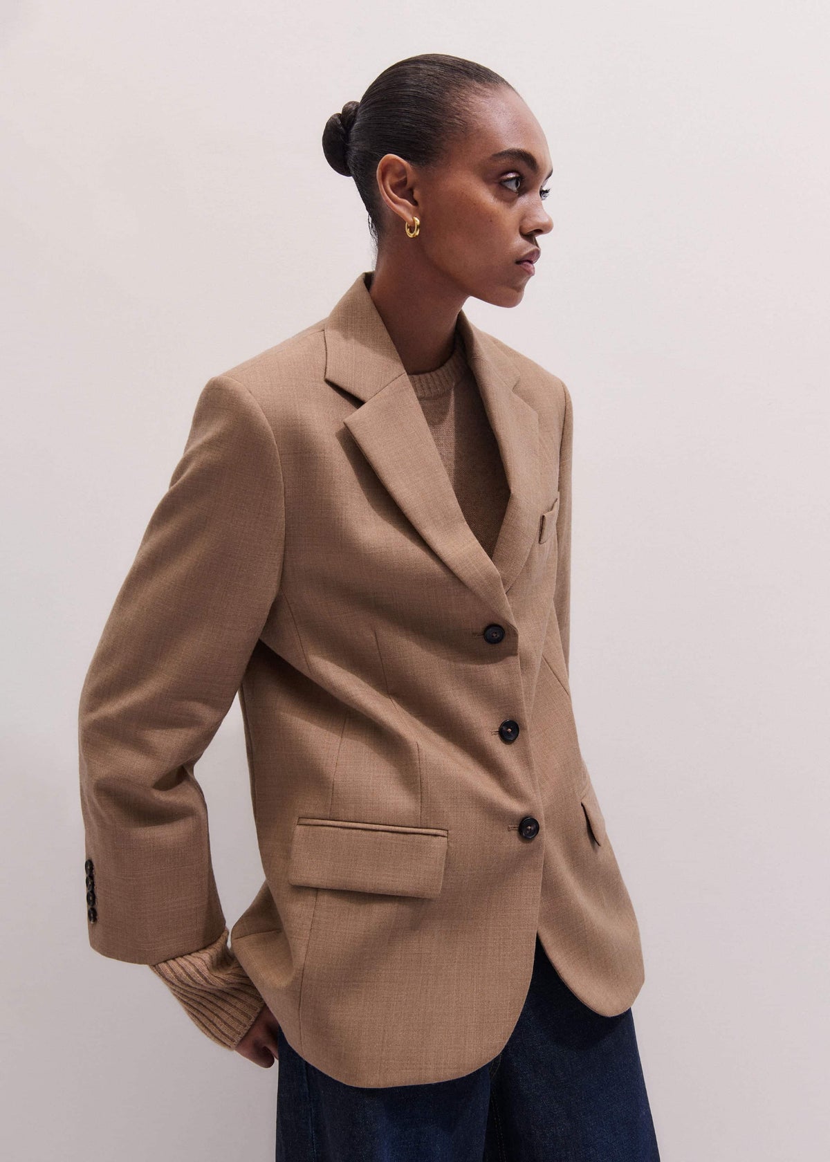 ME+EM Clothing Brown Icon Oversized Blazer
