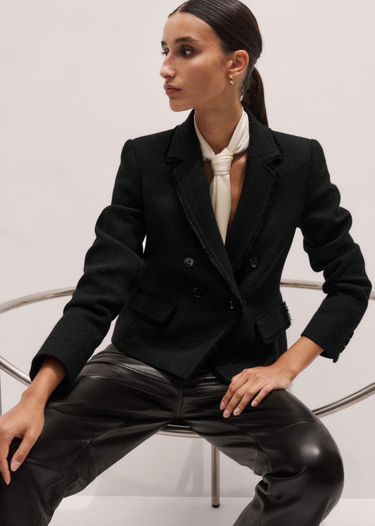 ME+EM Clothing Black AM-PM Fitted Blazer