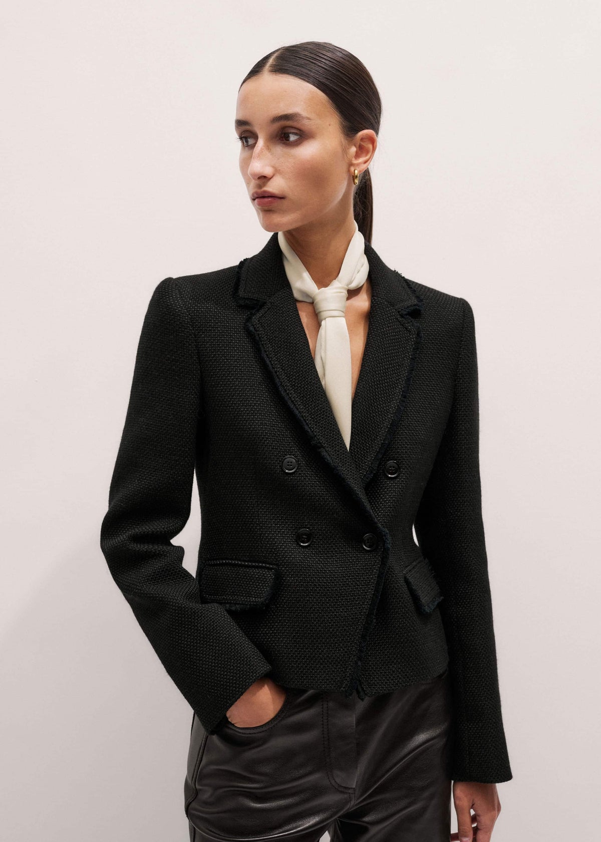 ME+EM Clothing Black AM-PM Fitted Blazer