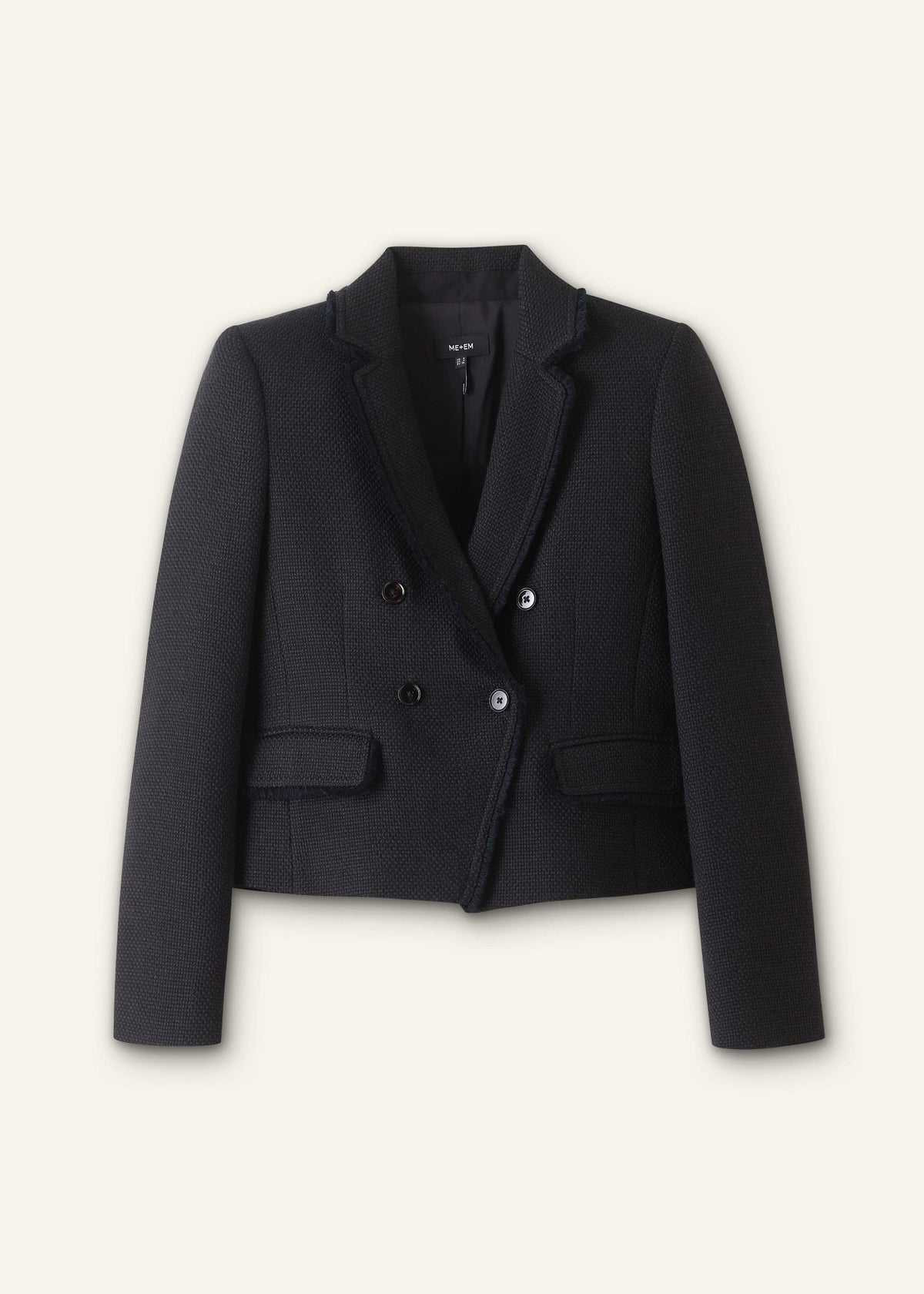 ME+EM Clothing Black AM-PM Fitted Blazer