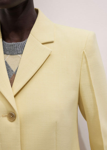 ME+EM Clothing Yellow Slim Contour Blazer