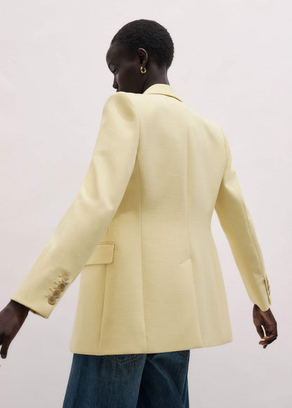 ME+EM Clothing Yellow Slim Contour Blazer
