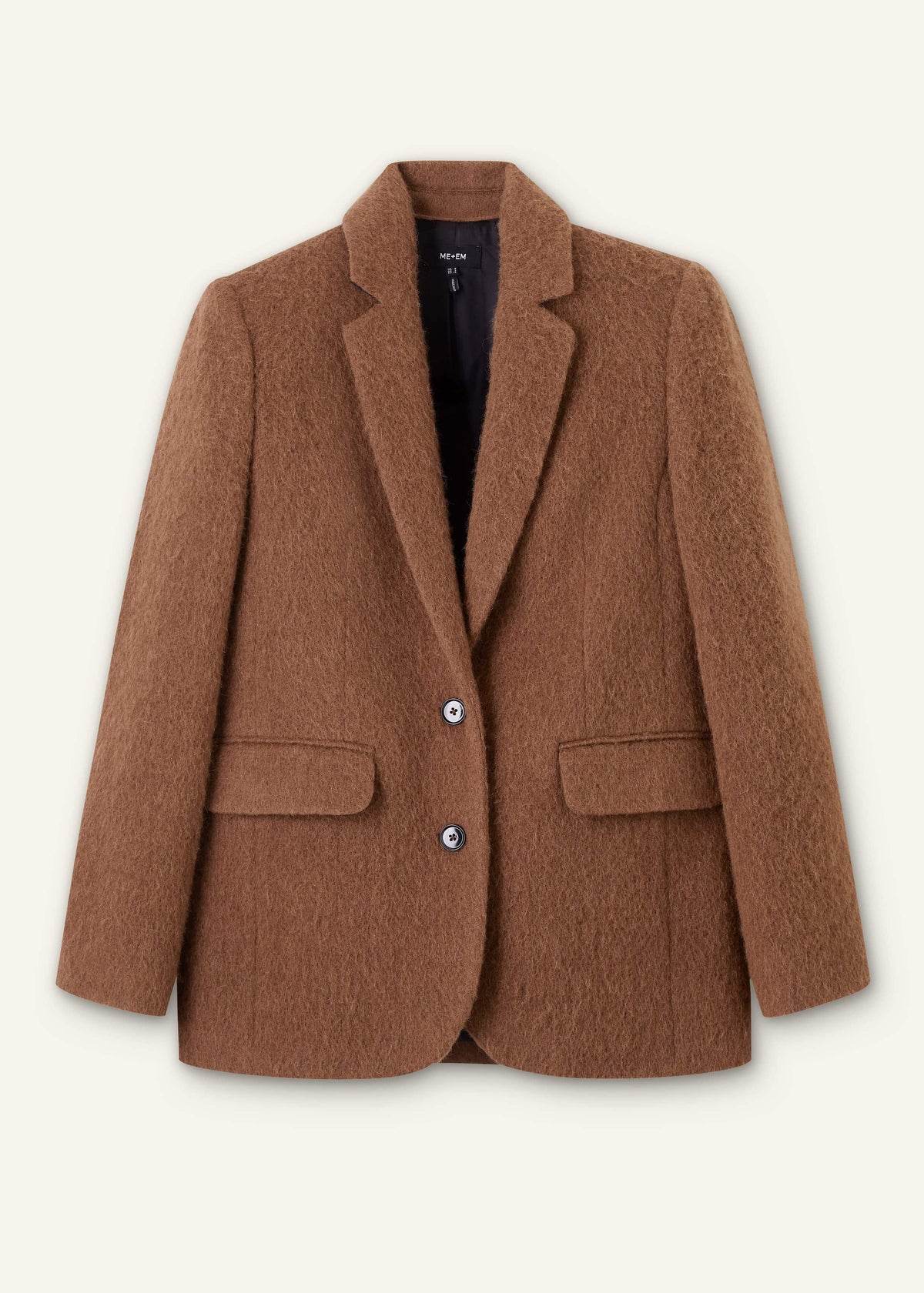 ME+EM Clothing Brown Teddy Luxe Blazer
