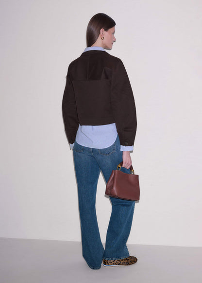 ME+EM Clothing Brown Cocoon Sleeve Jacket
