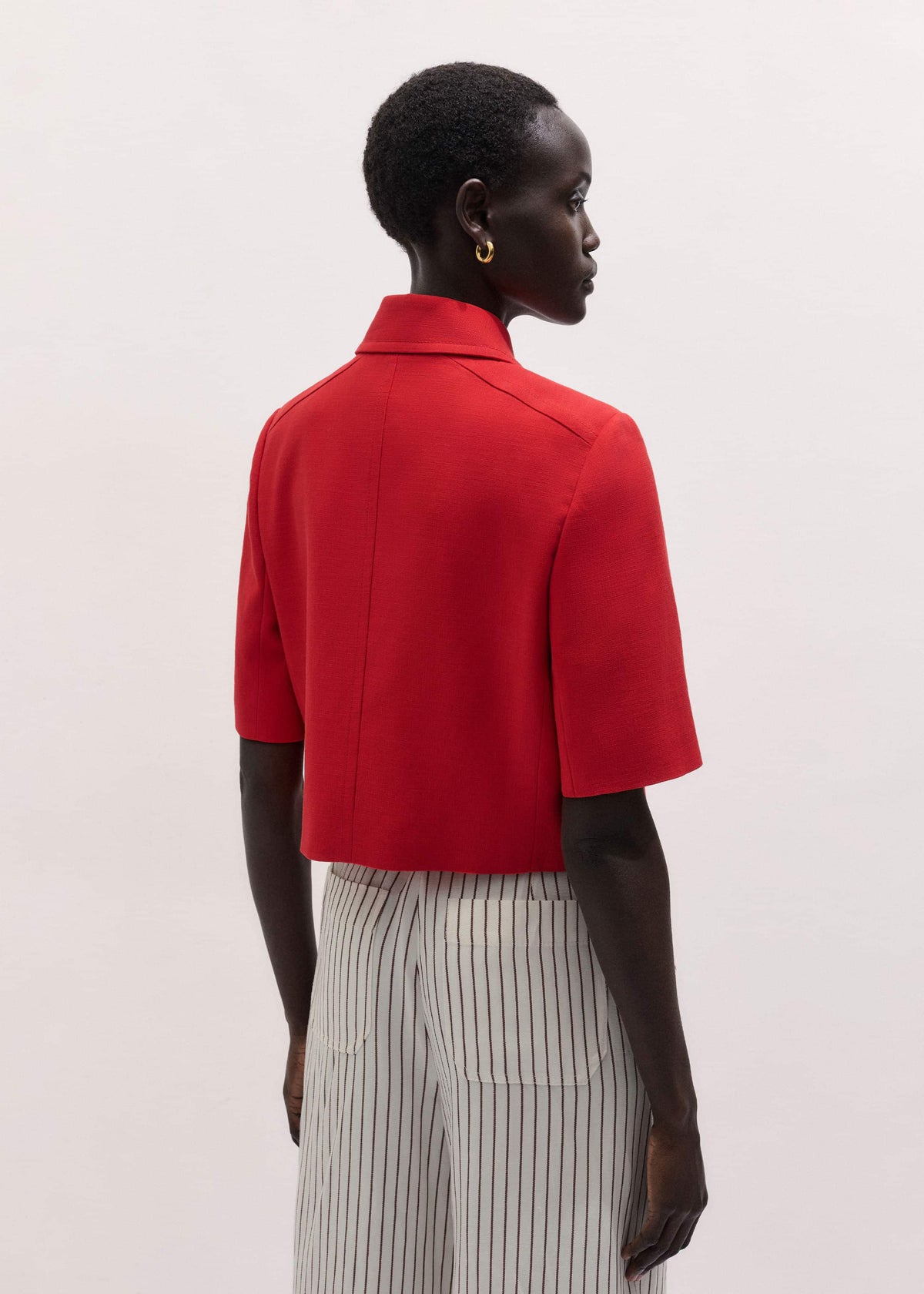ME+EM Clothing Red Box Crop Jacket