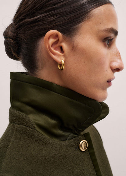 ME+EM Clothing Olive Green Straight Crop Jacket