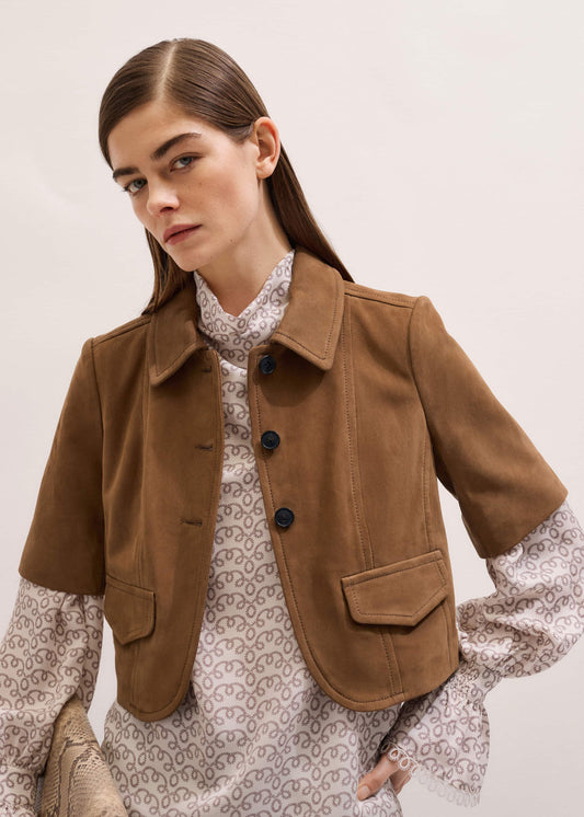 ME+EM Clothing Brown Everyday Short Sleeve Jacket