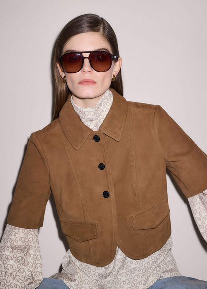 ME+EM Clothing Brown Everyday Short Sleeve Jacket