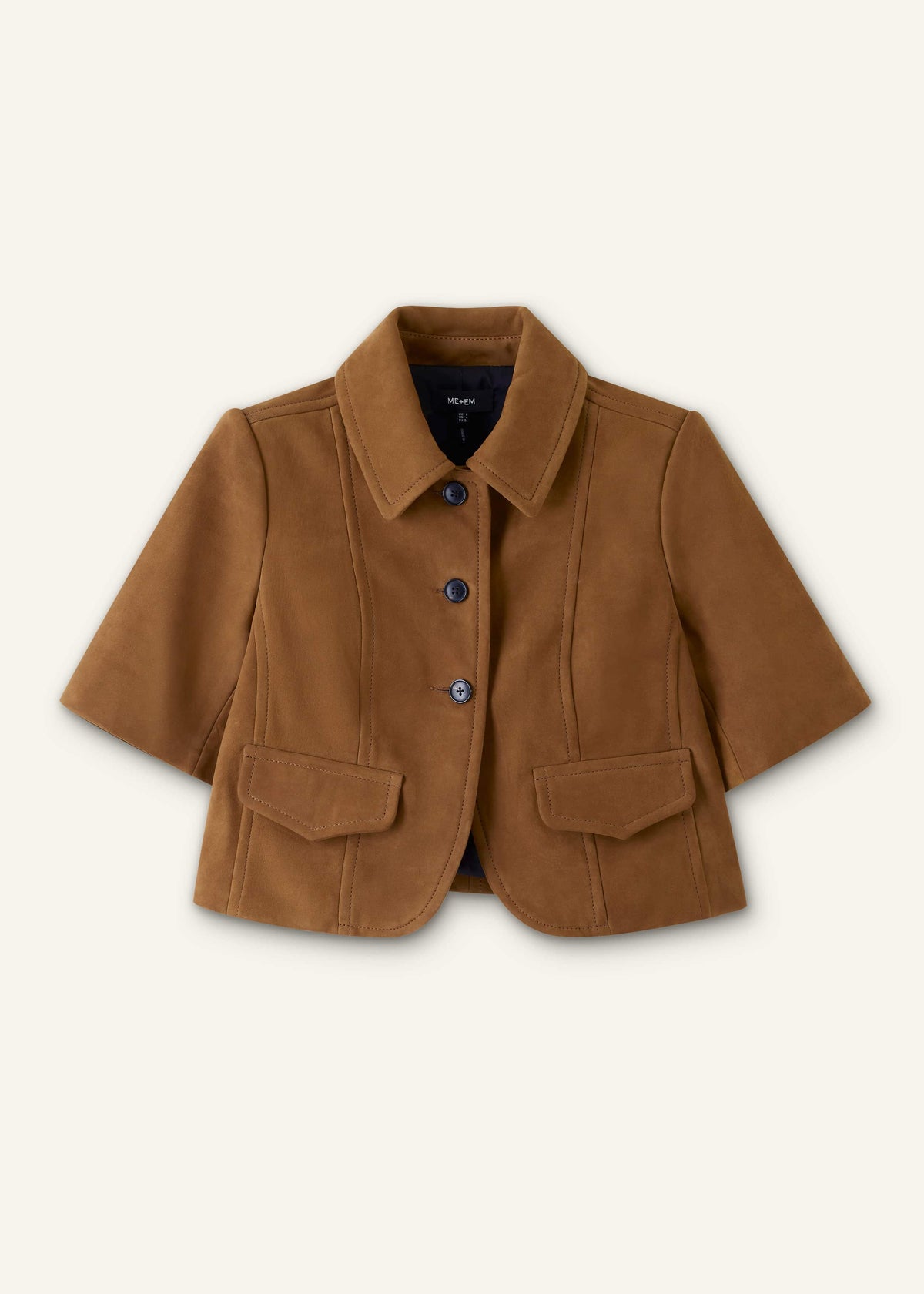 ME+EM Clothing Brown Everyday Short Sleeve Jacket