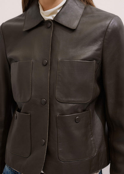 ME+EM Clothing Brown Patch Pocket Jacket