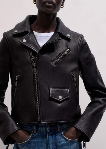 ME+EM Clothing Black Perfect Little Biker Jacket