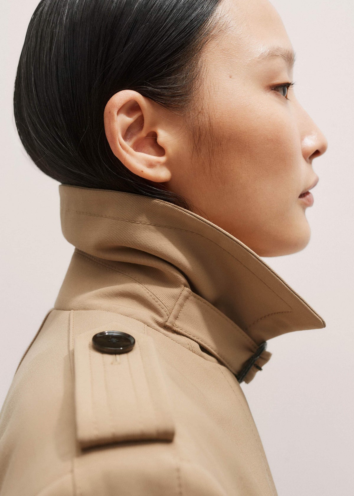 ME+EM Clothing Brown Relaxed Shoulder Trench Coat