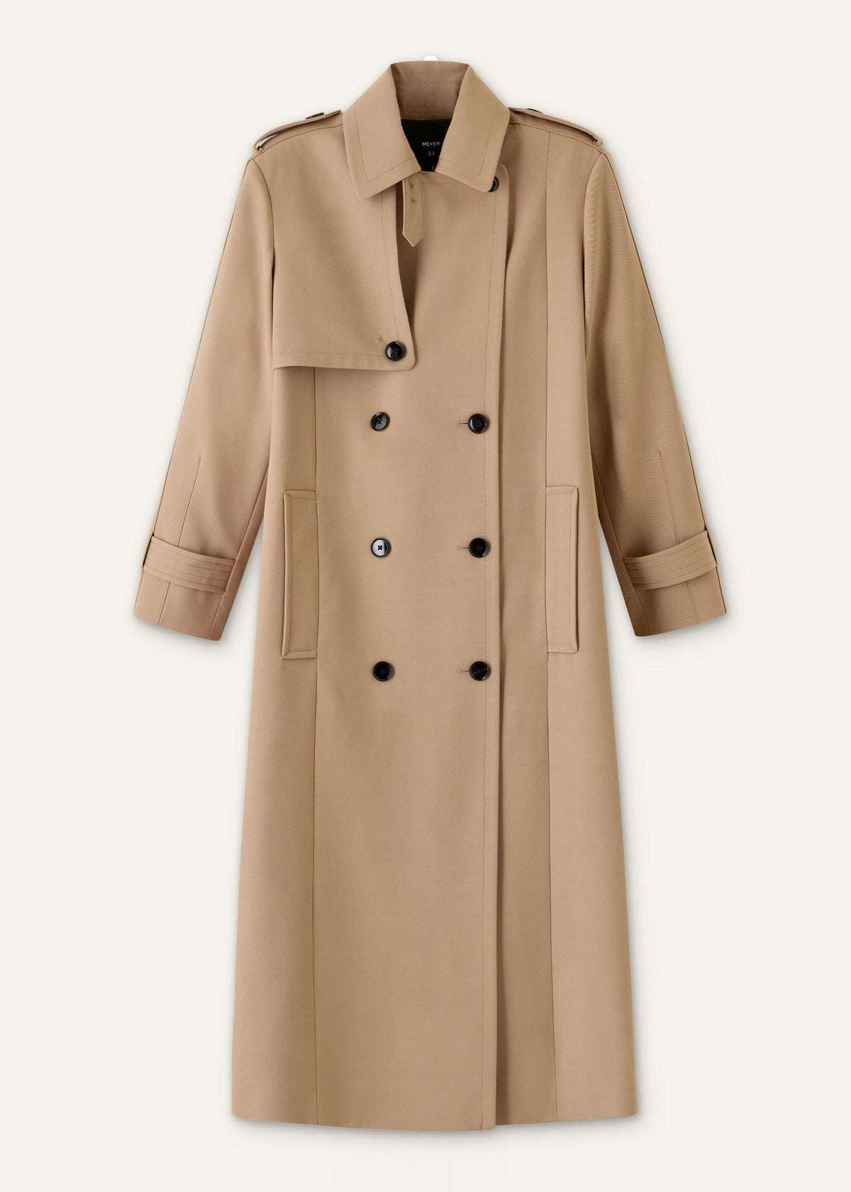 ME+EM Clothing Brown Relaxed Shoulder Trench Coat
