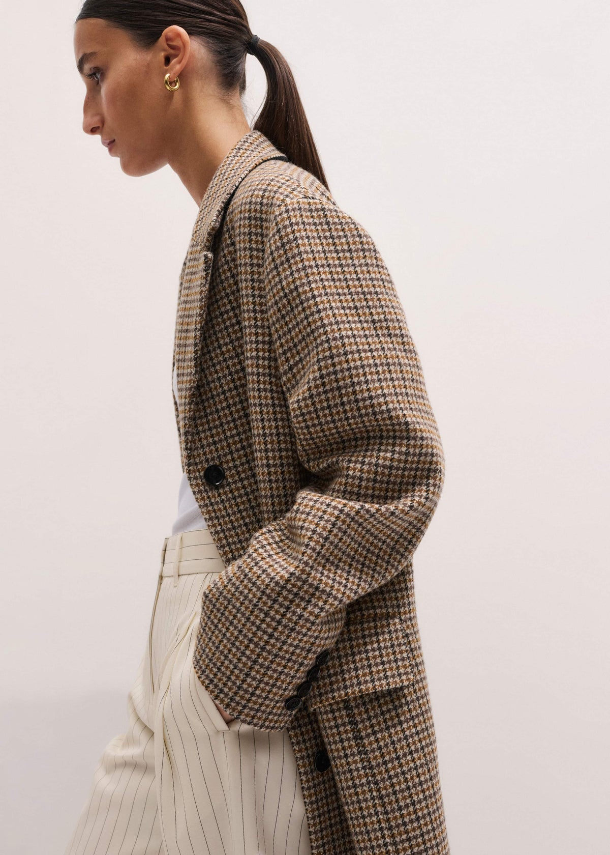 ME+EM Clothing Brown Heritage Wool Coat