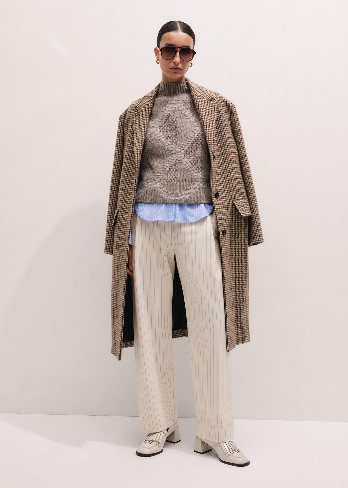 ME+EM Clothing Brown Heritage Wool Coat