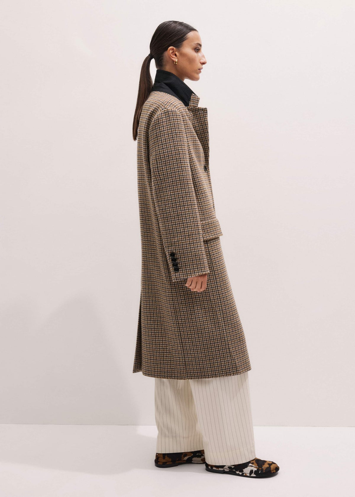 ME+EM Clothing Brown Heritage Wool Coat