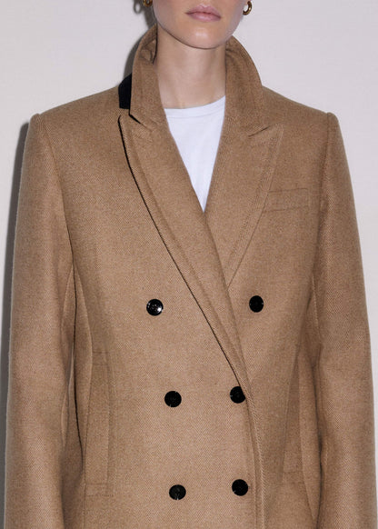 ME+EM Clothing Brown Double-Breasted Coat