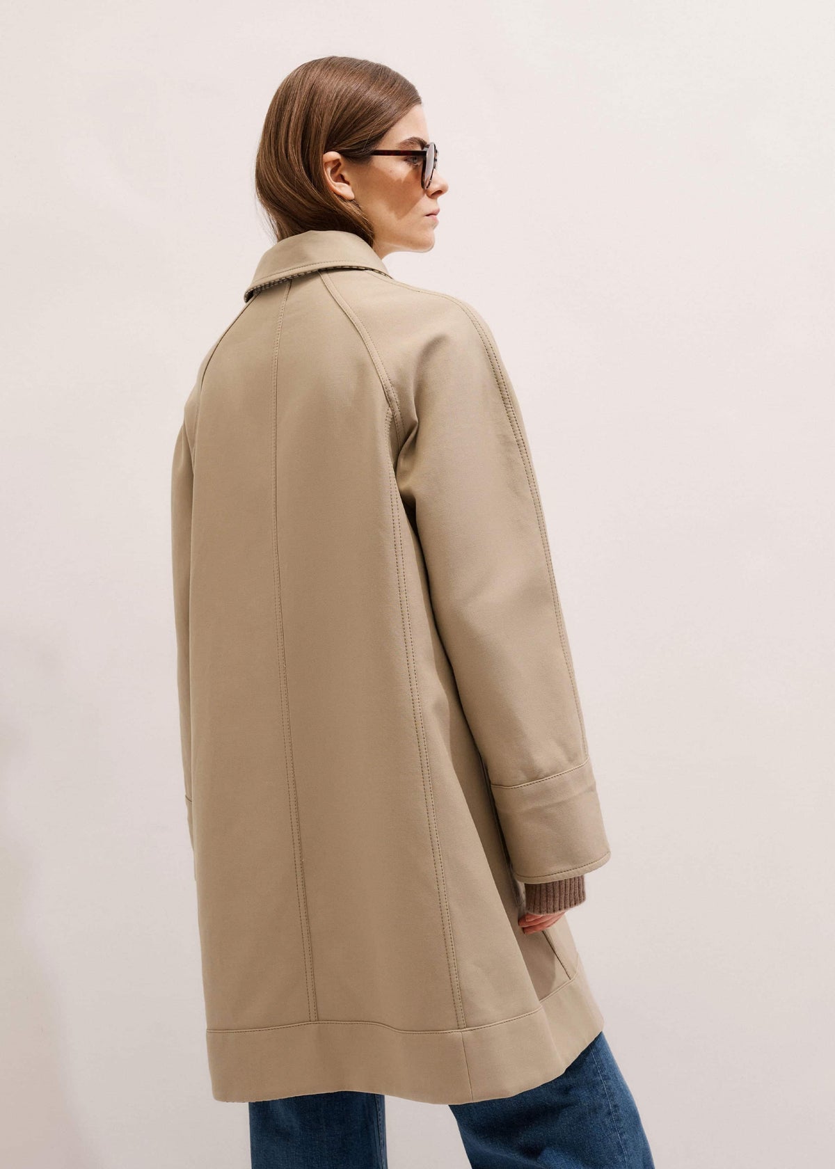 ME+EM Clothing Camel Brown Reversible Mac + Hood