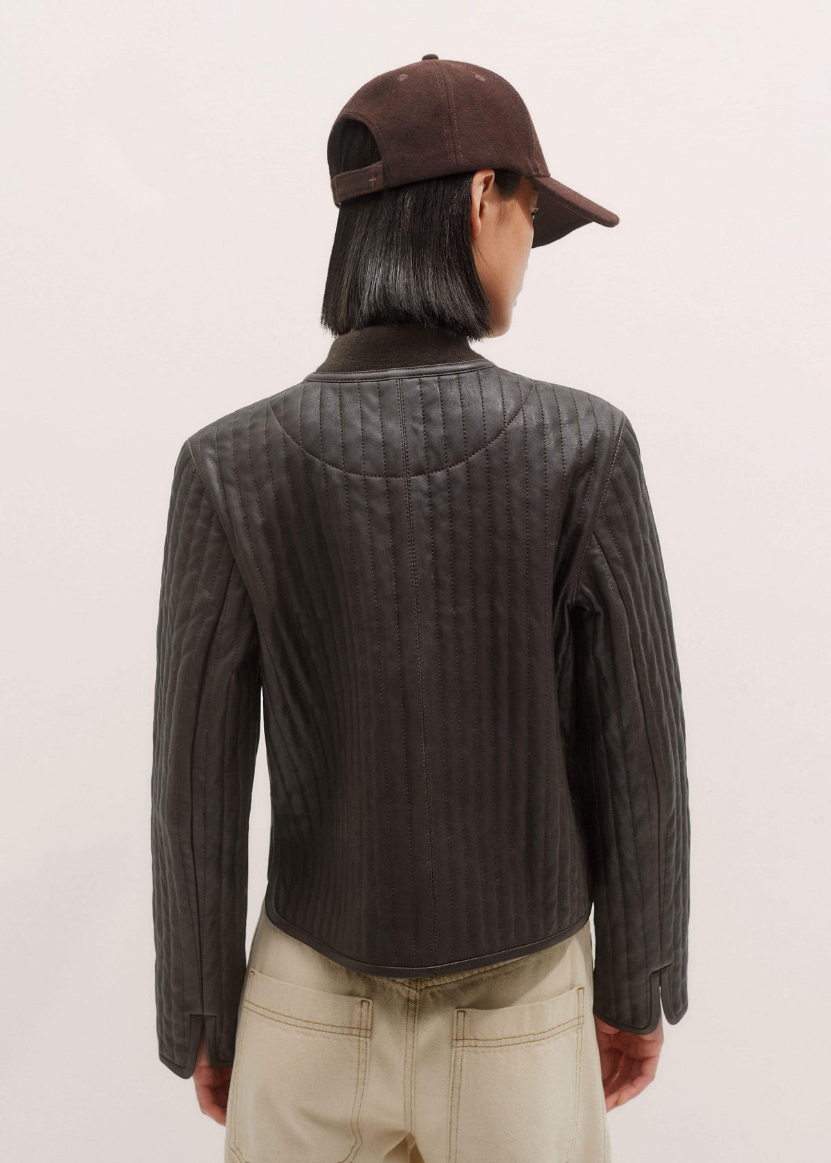 ME+EM Clothing Brown Quilted Weekend Jacket